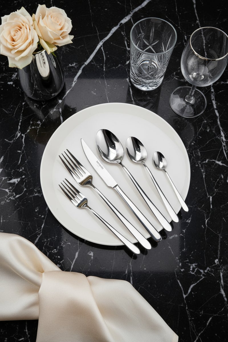 Glare 36 Piece Cutlery Set for 6 People (Made in Turkey)